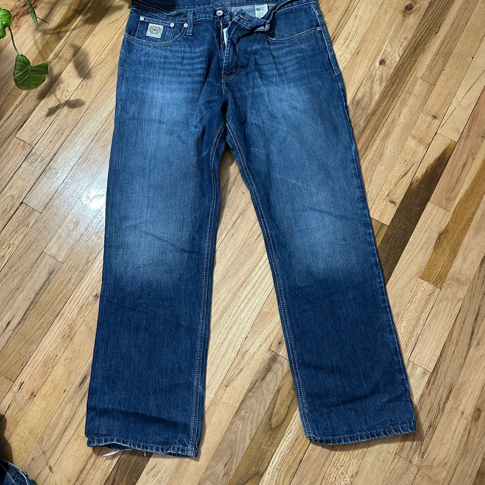 Cinch Men's Dark Blue Straight Jeans
